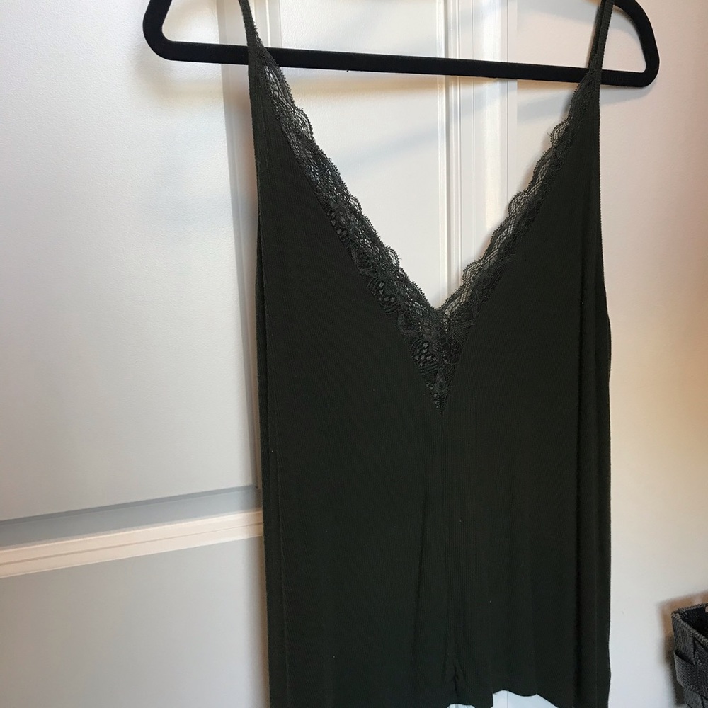 Lace Top Tank Top